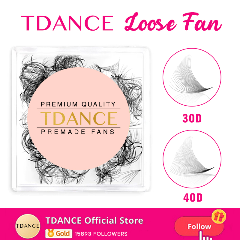 Eyelash Extension Medium - TDANCE 30D/40D ventiladores sueltos pestañas de