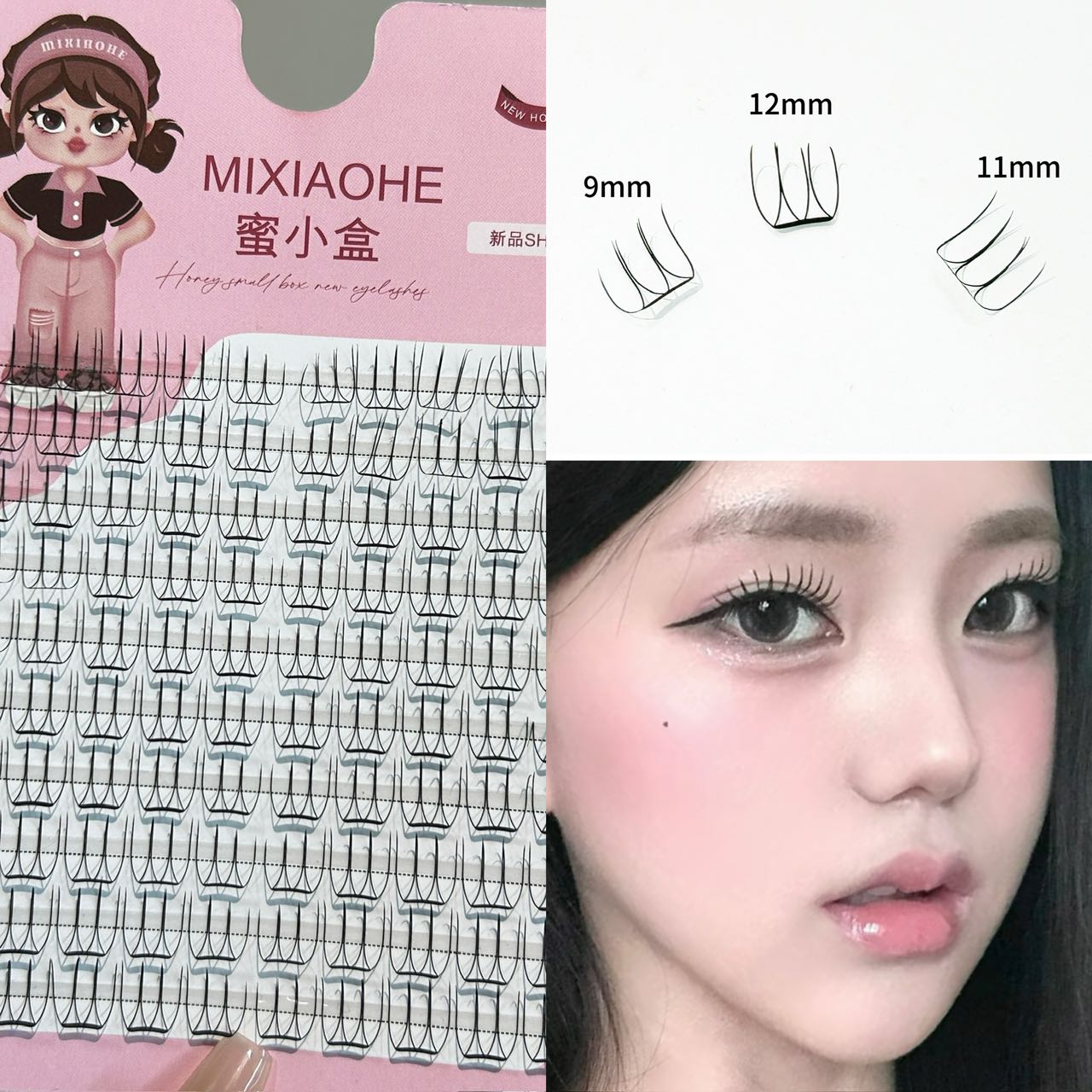 Eyelash Extension Korean - Pestañas Coreanas Mixiaohe, Estilo Maquillador Profesional,