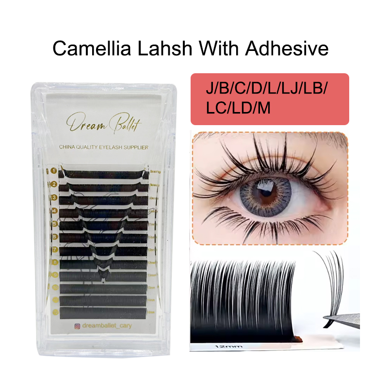 Eyelash Extension Last - Pestañas Dream Ballet Camellia con Adhesivo