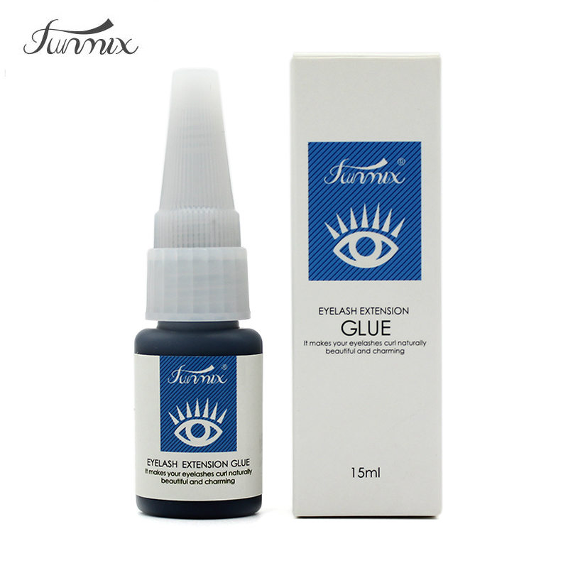 Eyelash Extension Eye Irritation - Funmix-pegamento para pestañas negro importado de