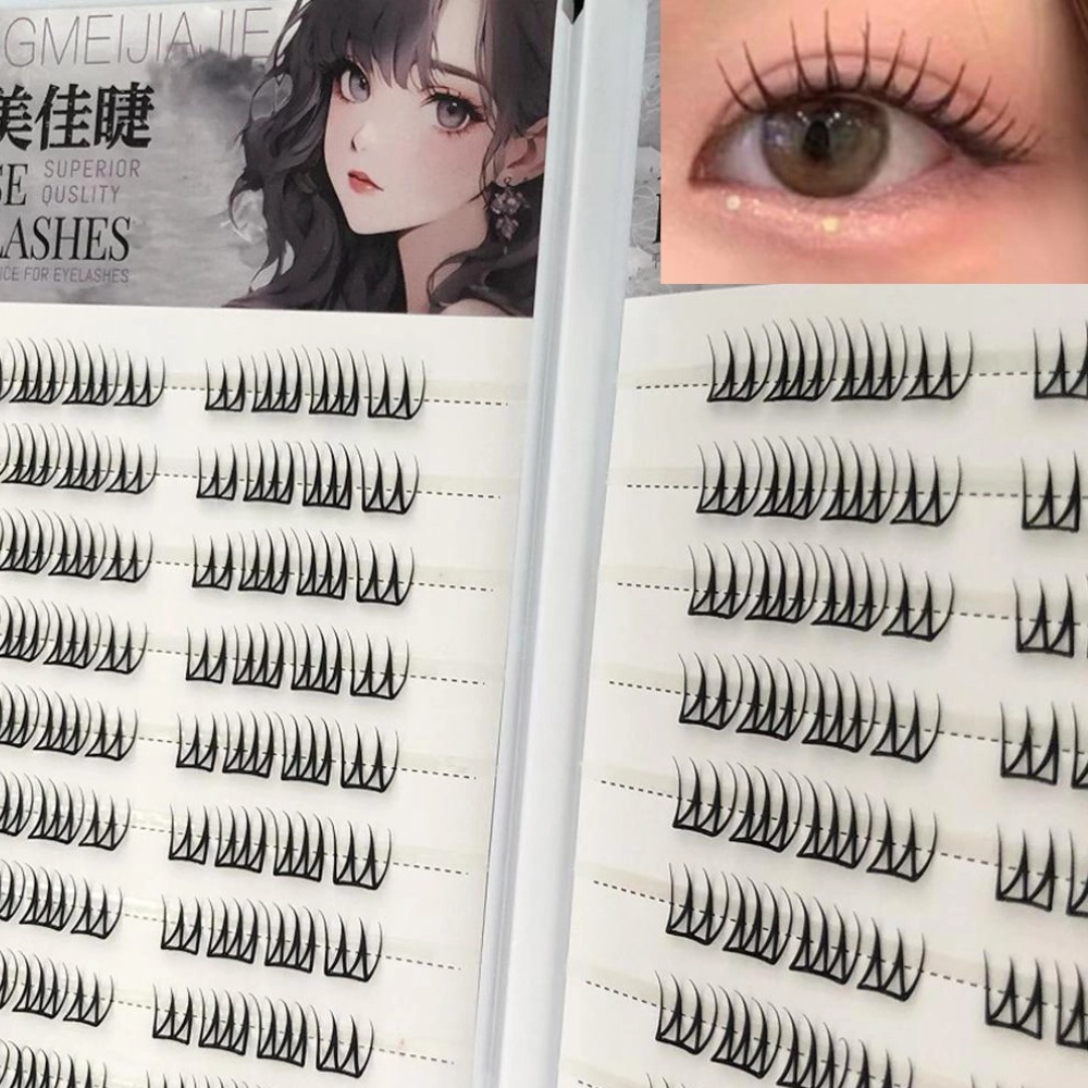 Eyelash Extension Korean - Pestañas postizas sin pegamento en forma