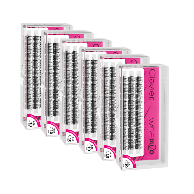Eyelash Extension Double Volume - Kit de 6 Cajas de Pestañas