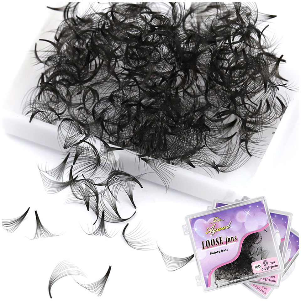Eyelash Extension Medium - AGUUD 500 ventiladores pestañas sueltas extensiones