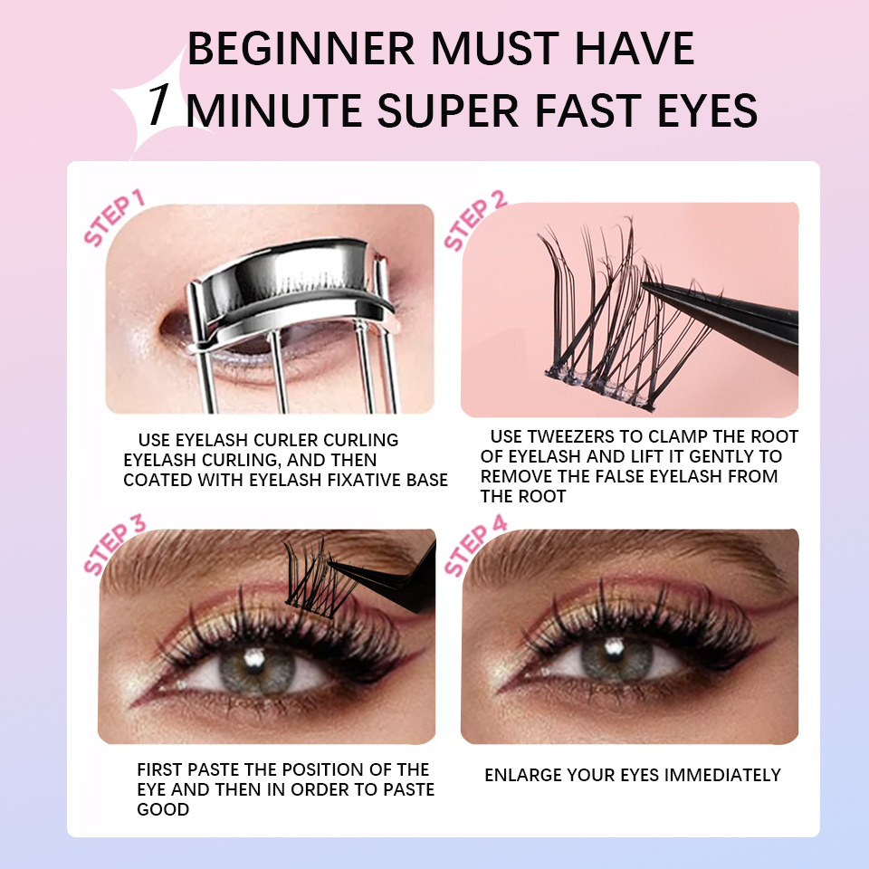 Pestañas autoadhesivas DIY, si - Eyelash Extension Korean reseña y precio