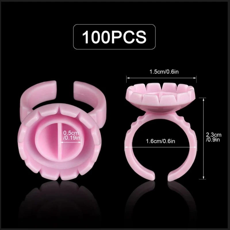 100 unidades de anillos desech - Eyelash Extension Last reseña y precio