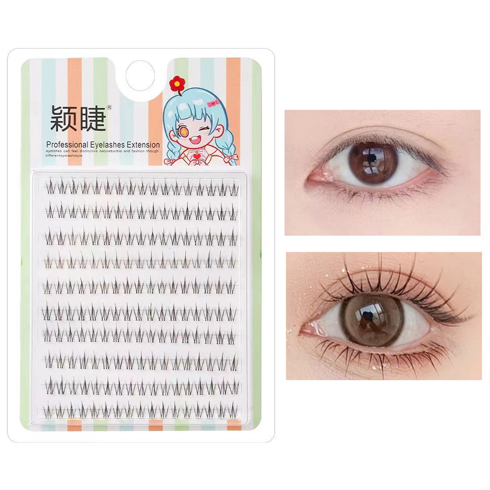 Pestañas individuales tenues,  - Eyelash Extension Korean reseña y precio