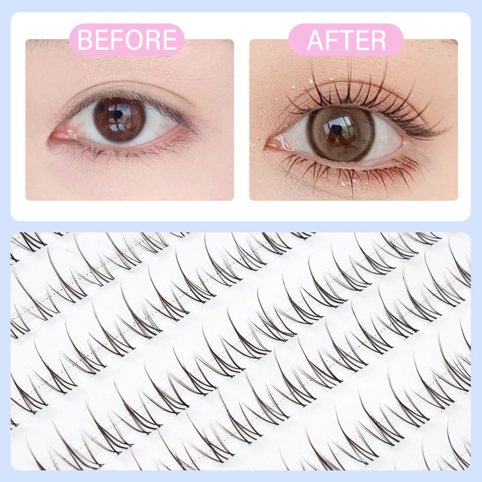 Pestañas individuales tenues,  - Eyelash Extension Korean reseña y precio