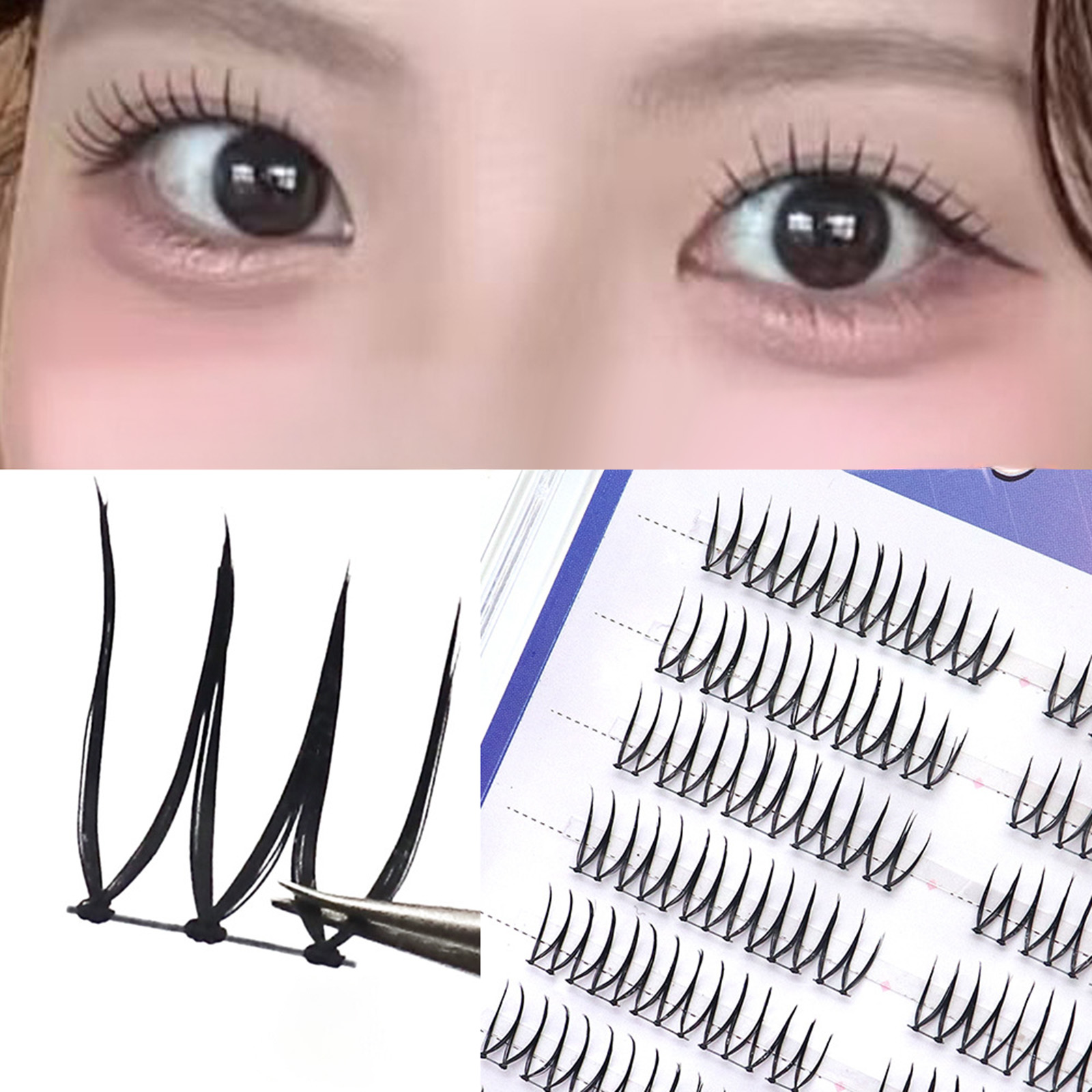 Pestañas postizas estilo ídolo - Eyelash Extension Korean reseña y precio