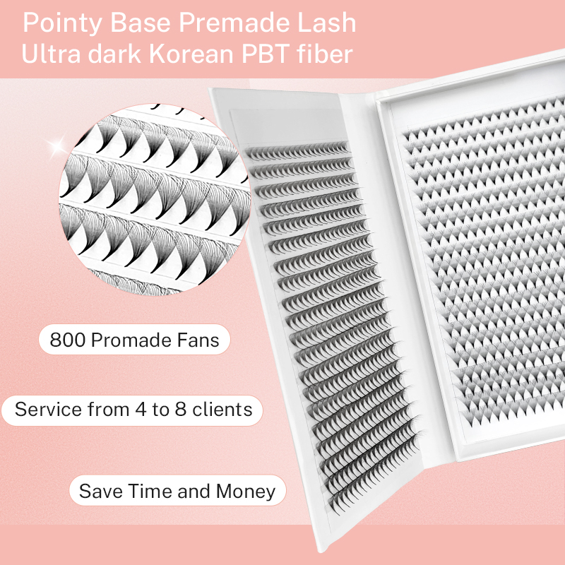 800/1600 Volumen prefabricado  - Eyelash Extension Double Volume reseña y precio