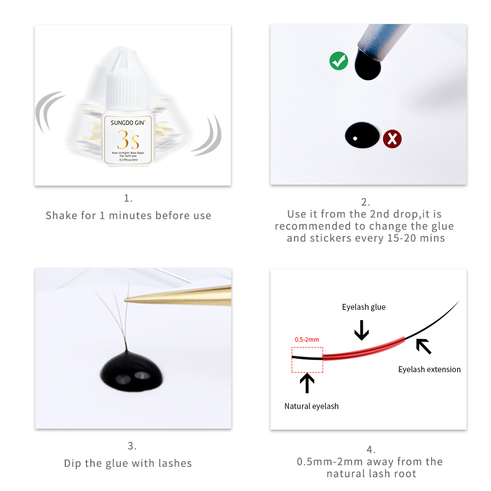 Pegamento para extensión de pe - Eyelash Extension Eye Irritation reseña y precio