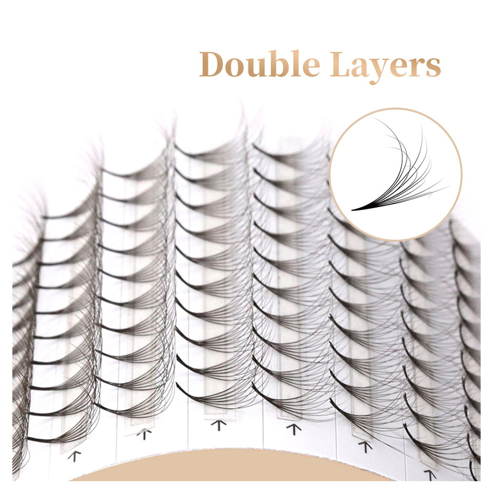 AGUUD-Base puntiaguda de doble - Eyelash Extension Double Volume reseña y precio