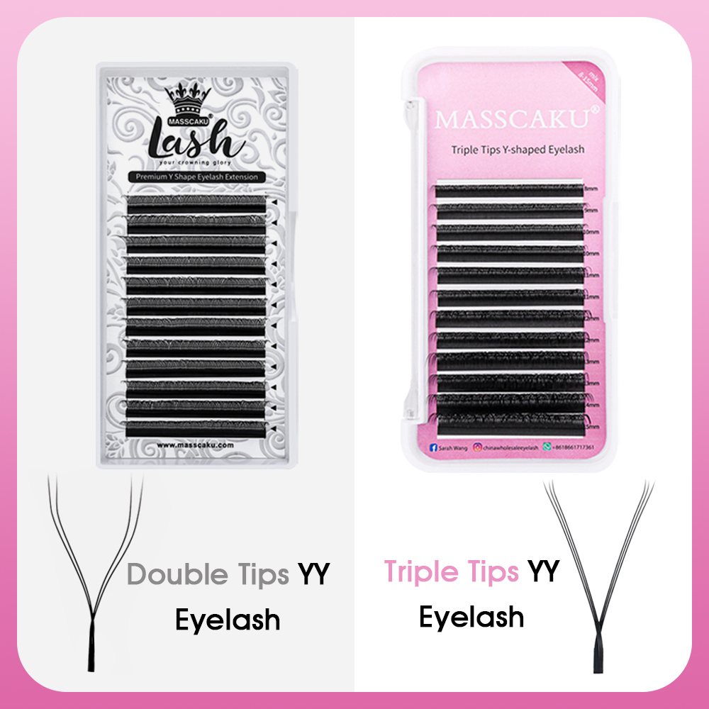 MASSCAKU-extensiones de pestañ - Eyelash Extension Double Volume reseña y precio