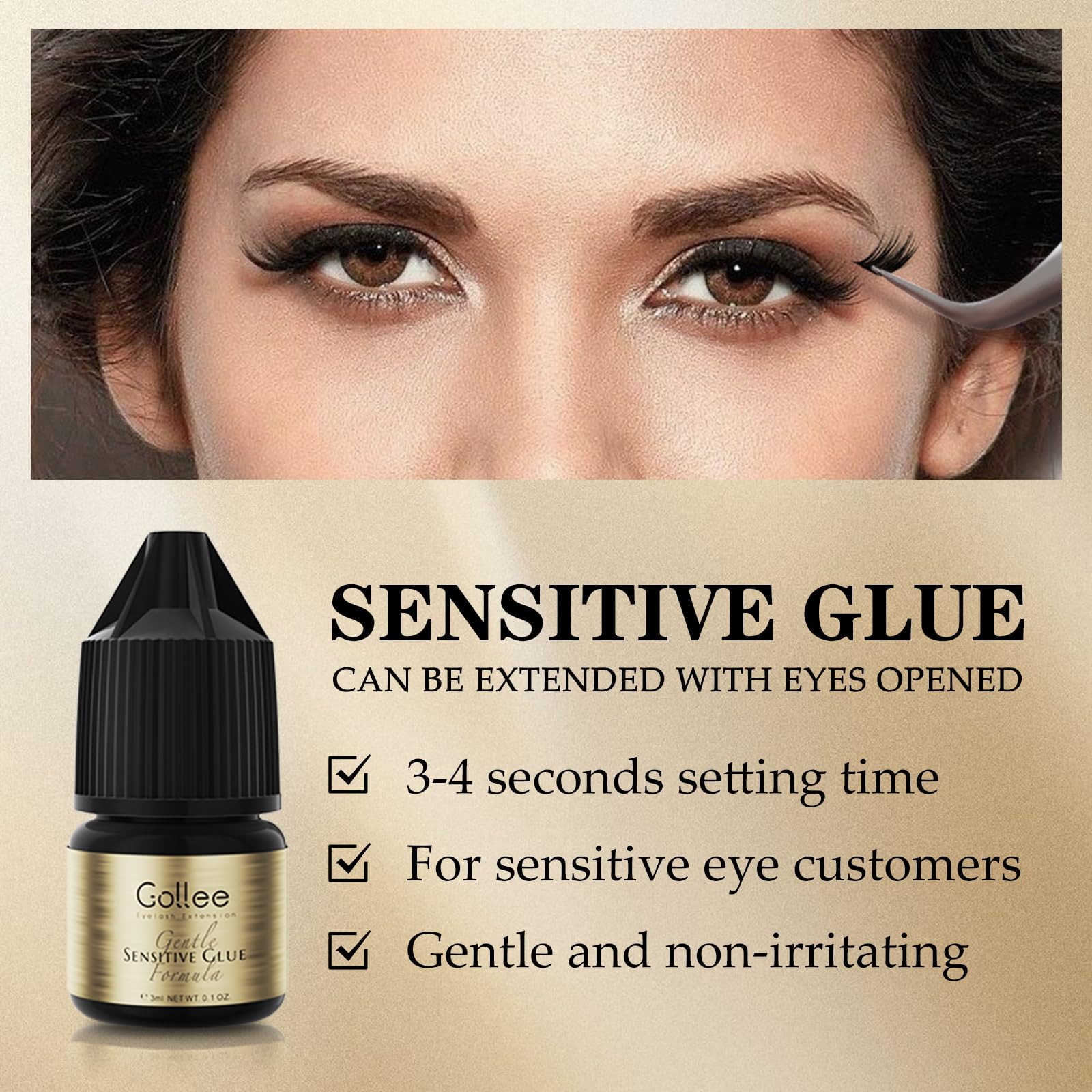 Gollee Adhesivo para pestañas  - Eyelash Extension Eye Irritation reseña y precio