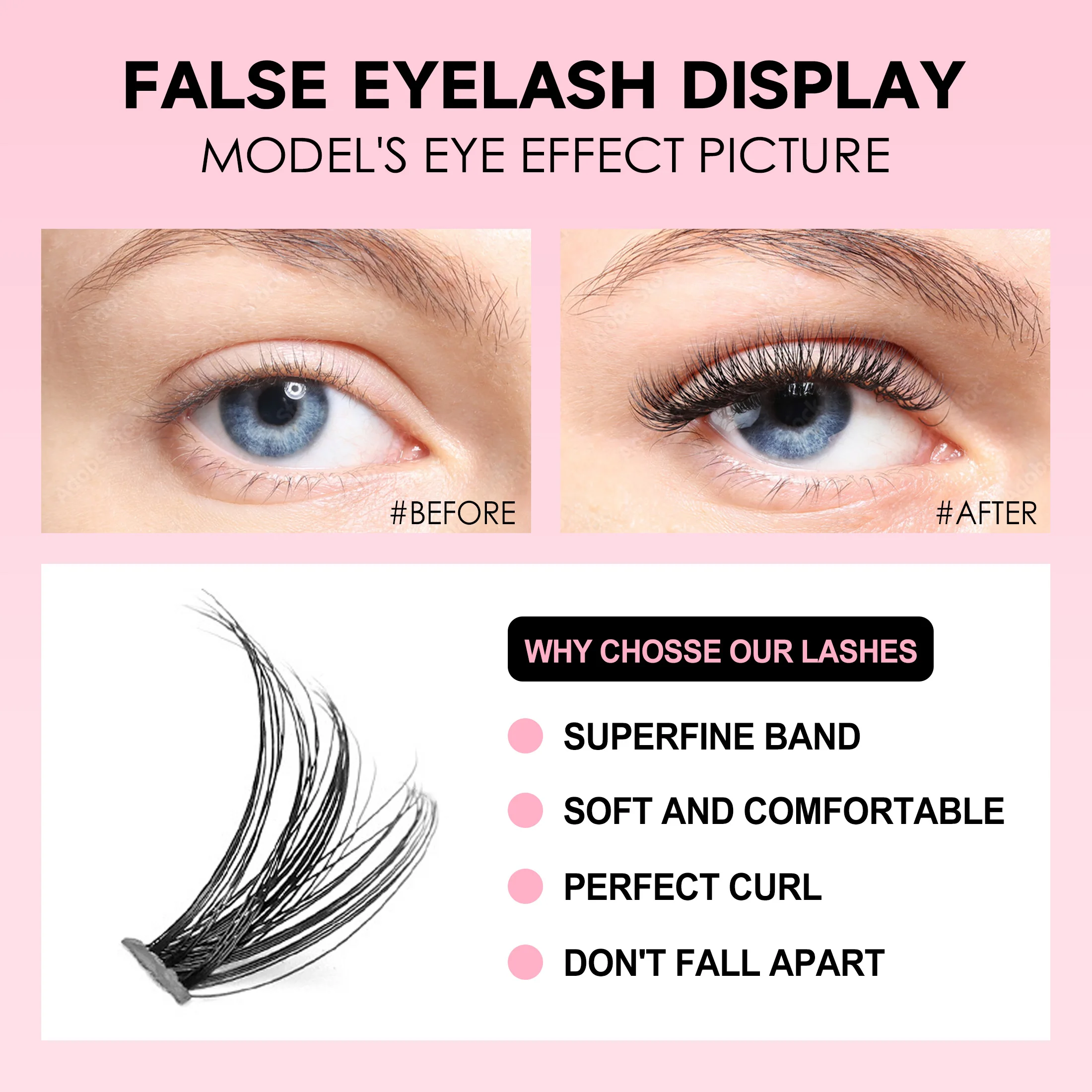 Kit de extensión de pestañas D - Eyelash Extension Last reseña y precio